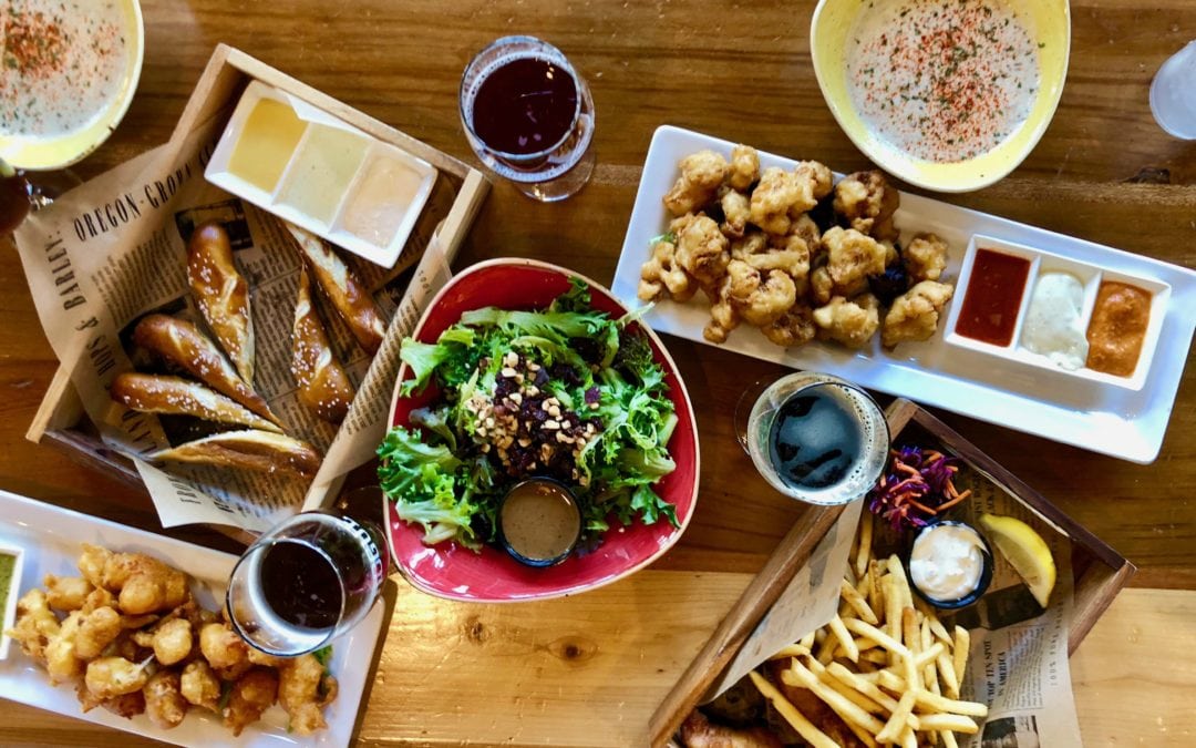 Rogue Ales Newport Brewery Review. Rogue Ales Headquarters. Where to eat on the Oregon Coast. Things to do in Newport Oregon. Best Places to Eat and Drink in Newport Oregon, Best Beer Oregon Coast, Craft Beer Oregon, Beer Travel